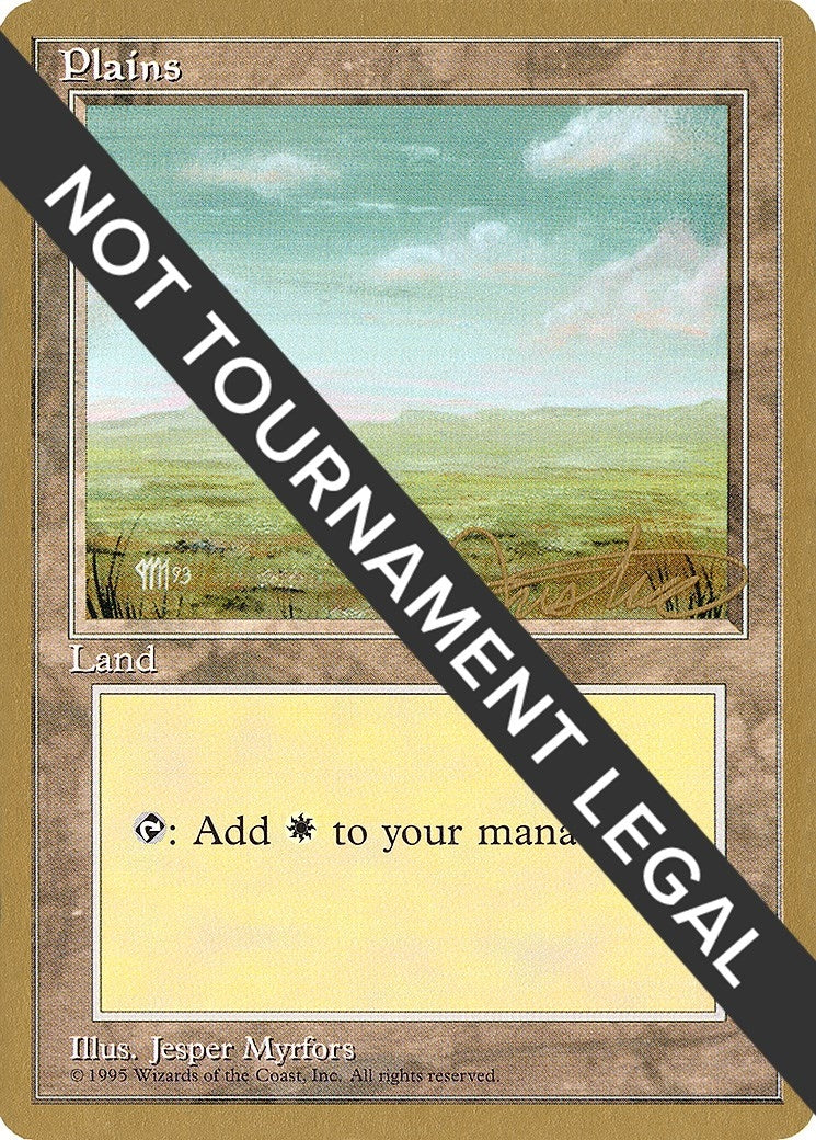 Plains (C) - 1996 Mark Justice (4ED) (World Championship Decks)