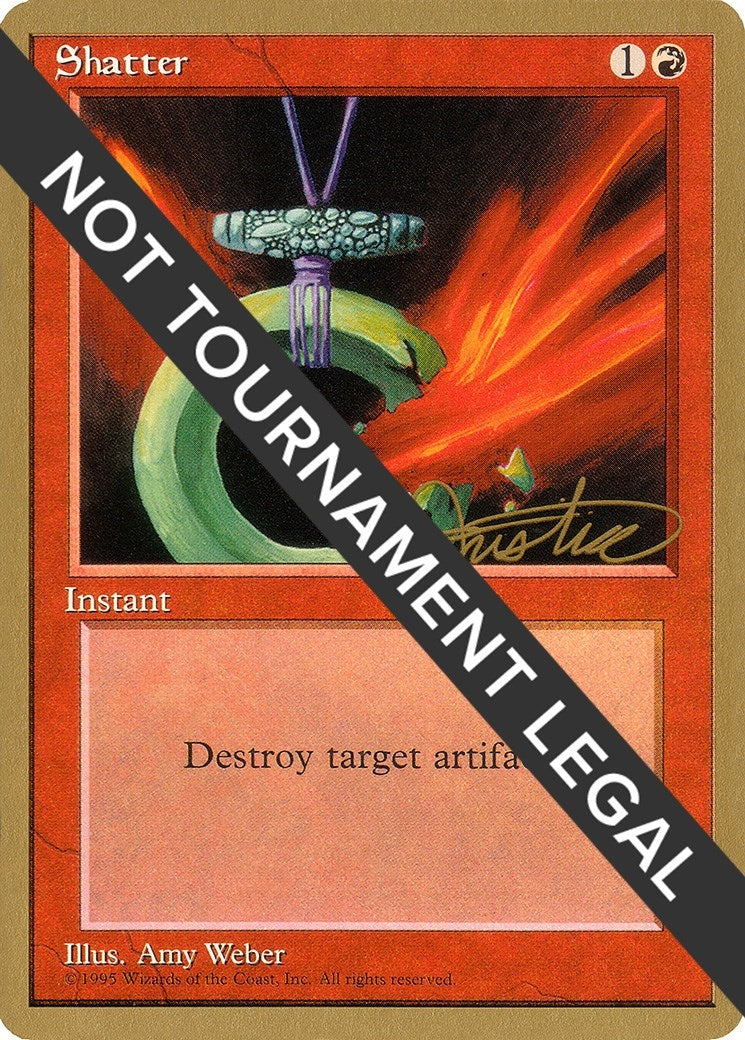 Shatter - 1996 Mark Justice (4ED) (World Championship Decks)
