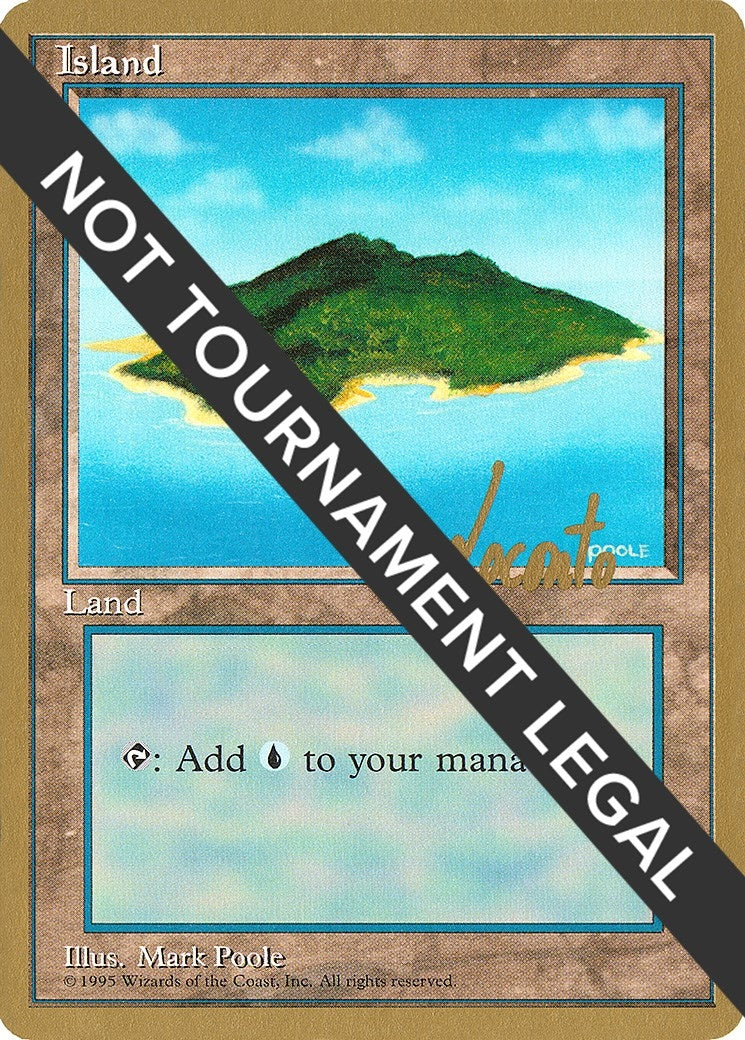 Island (B) - 1996 Michael Loconto (4ED) (World Championship Decks)
