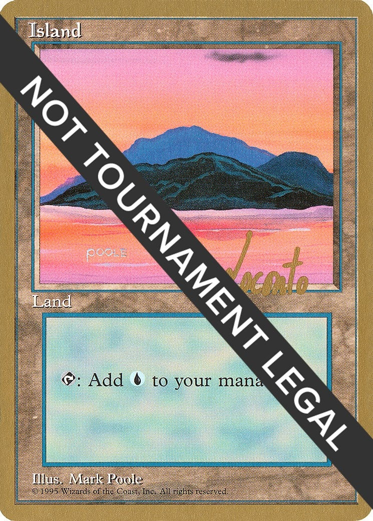 Island (C) - 1996 Michael Loconto (4ED) (World Championship Decks)