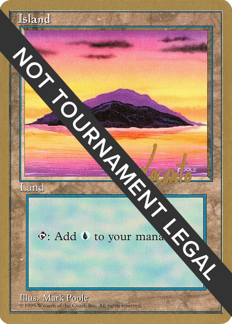 Island (A) - 1996 Michael Loconto (4ED) (World Championship Decks)