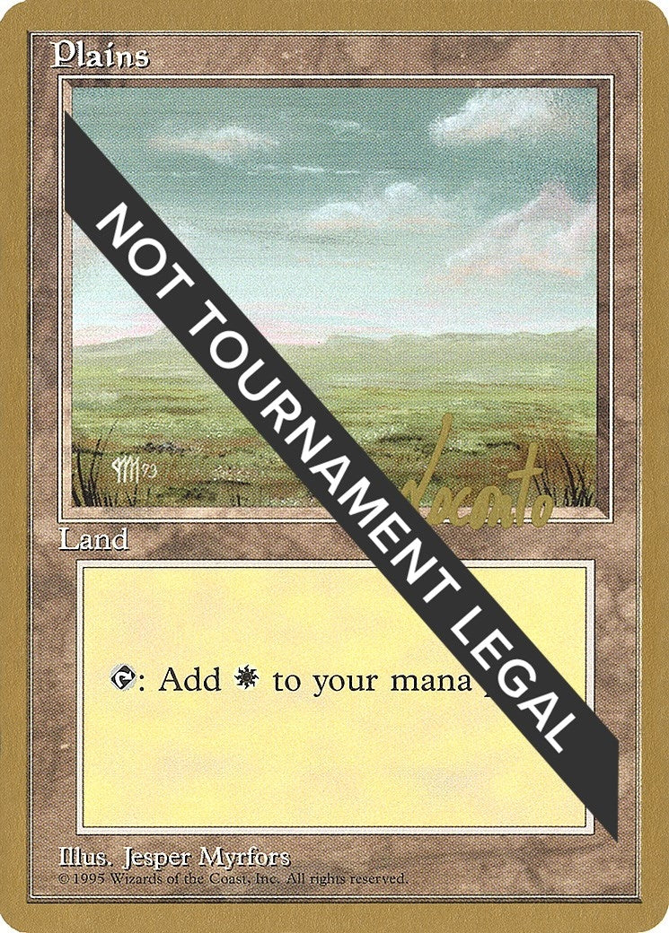 Plains (C) - 1996 Michael Loconto (4ED) (World Championship Decks)