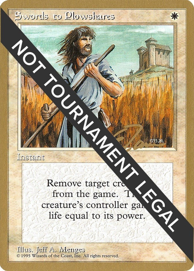 Swords to Plowshares - 1996 Michael Loconto (4ED) (World Championship Decks)