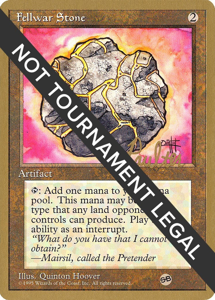 Fellwar Stone - 1996 Preston Poulter (4ED) (SB) (World Championship Decks)