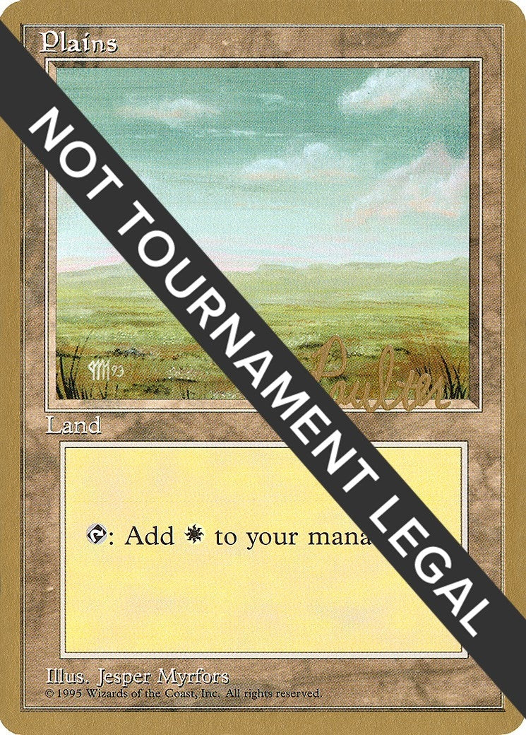Plains (C) - 1996 Preston Poulter (4ED) (World Championship Decks)