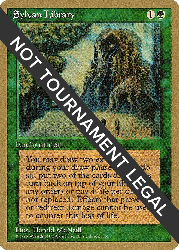 Sylvan Library - 1996 Preston Poulter (4ED) (World Championship Decks)