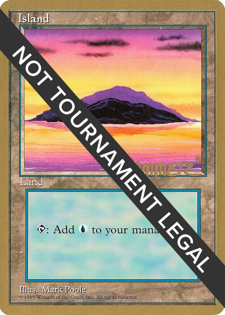 Island (A) - 1996 Shawn "Hammer" Regnier (4ED) (World Championship Decks)