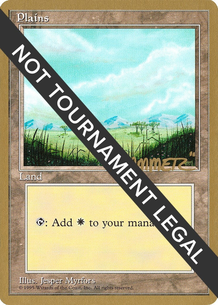 Plains (B) - 1996 Shawn "Hammer" Regnier (4ED) (World Championship Decks)