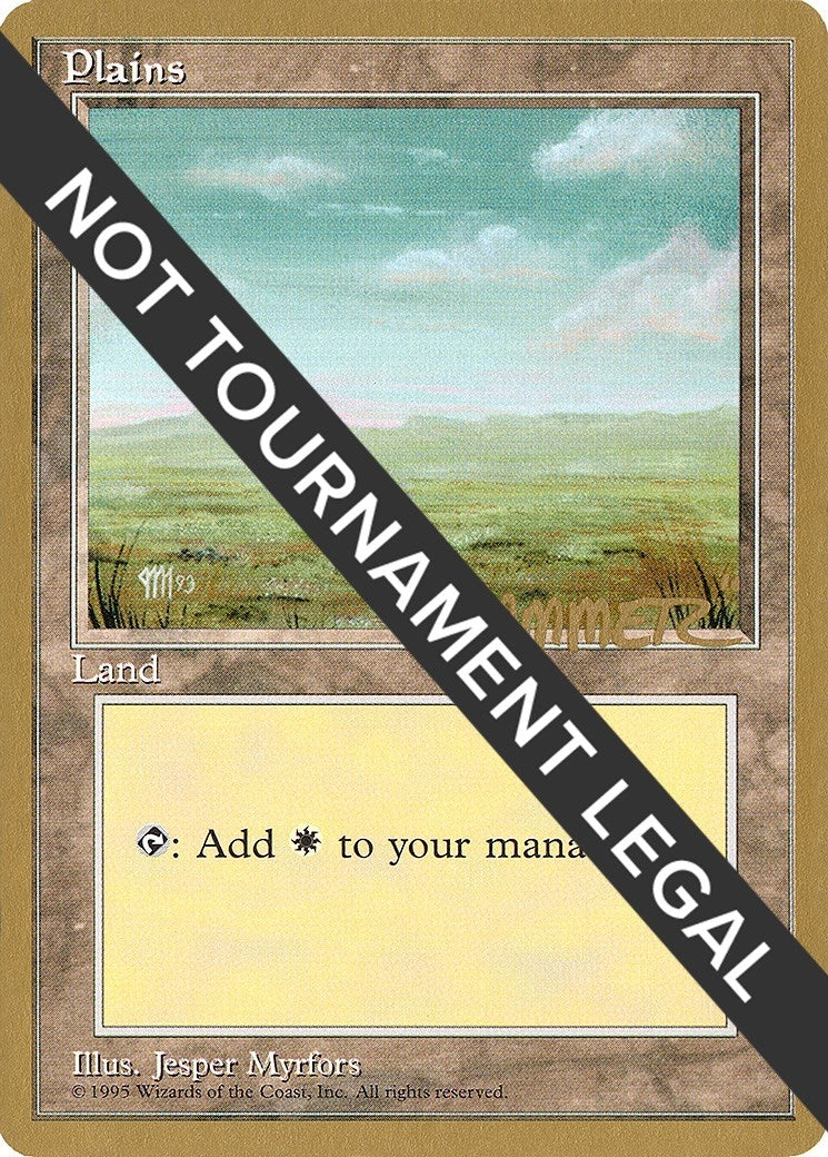 Plains (C) - 1996 Shawn "Hammer" Regnier (4ED) (World Championship Decks)