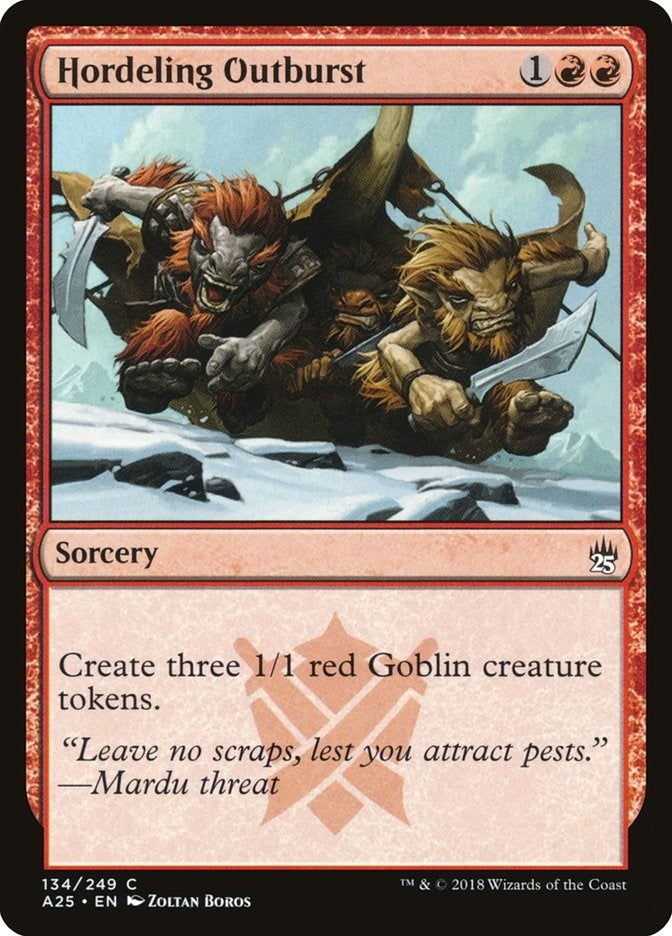 Hordeling Outburst (134) (Masters 25)