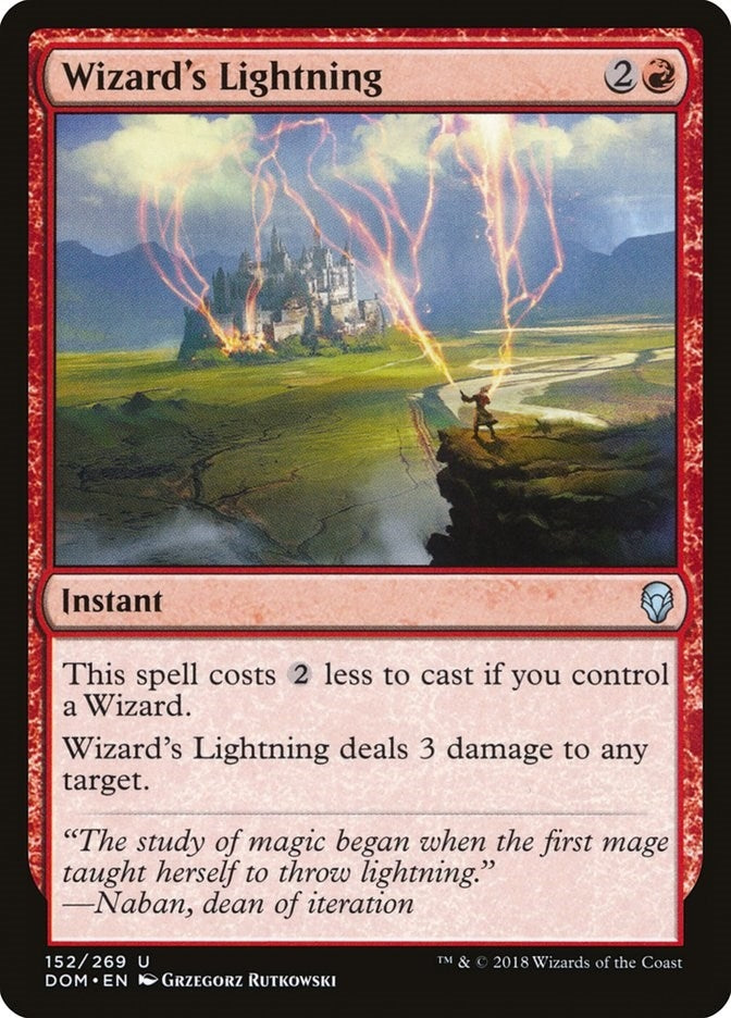 Image for Wizard's Lightning (152) - Magic: The Gathering
