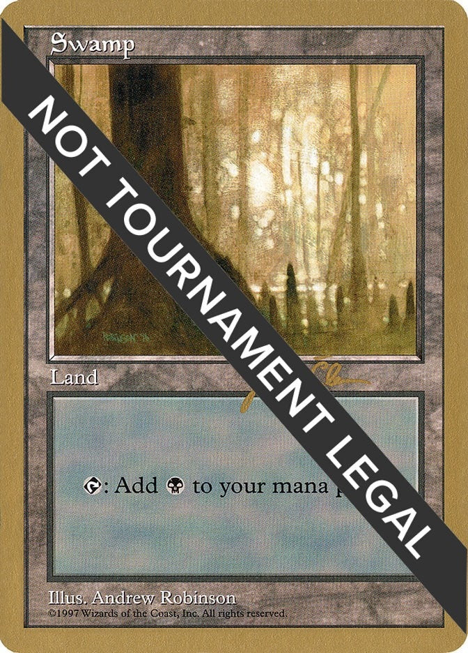 Swamp (445) - 1997 Jakub Slemr (5ED) (World Championship Decks)