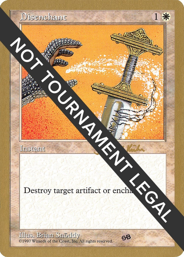 Disenchant - 1997 Janosch Kuhn (5ED) (SB) (World Championship Decks)