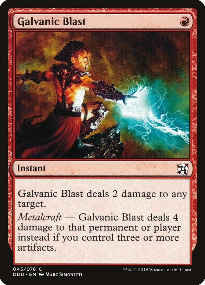 Galvanic Blast (45) (Duel Decks: Elves vs. Inventors)