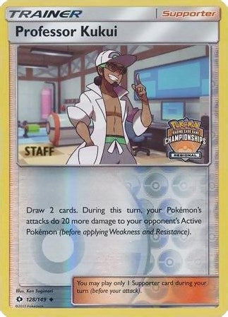 Image for Professor Kukui - 128/149 (Regional Championships) [Staff] (128/149) (League & Championship Cards) - Pokemon