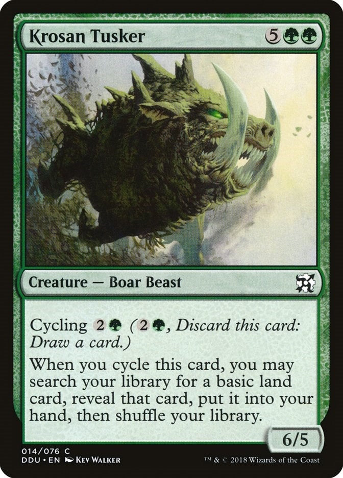 Krosan Tusker (14) (Duel Decks: Elves vs. Inventors)