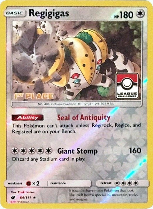 Image for Regigigas - 84/111 (League Challenge) [1st Place] (084/111) (League & Championship Cards) - Pokemon