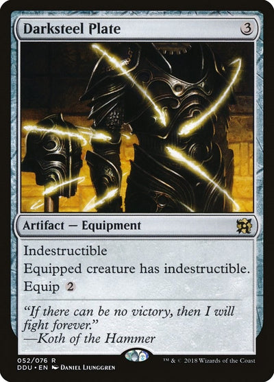 Darksteel Plate (52) (Duel Decks: Elves vs. Inventors)