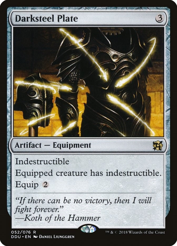 Darksteel Plate (52) (Duel Decks: Elves vs. Inventors)