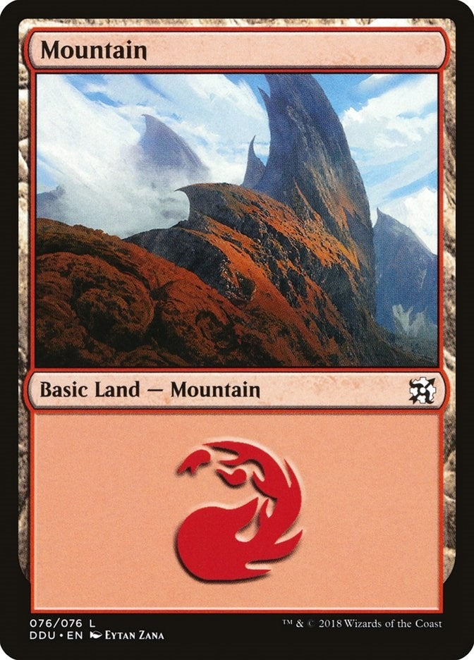 Mountain (076) (76) (Duel Decks: Elves vs. Inventors)