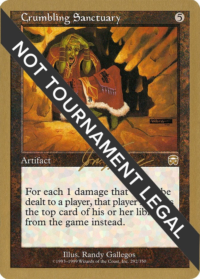 Crumbling Sanctuary - 2000 Jon Finkel (MMQ) (World Championship Decks)