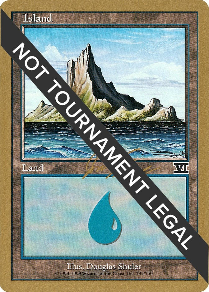 Island (335) - 2000 Jon Finkel (6ED) (World Championship Decks)