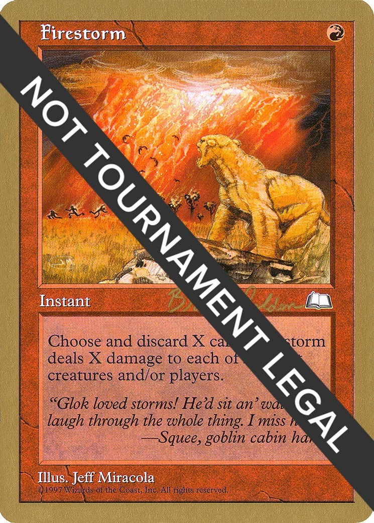 Firestorm - 1998 Brian Selden (WTH) (World Championship Decks)