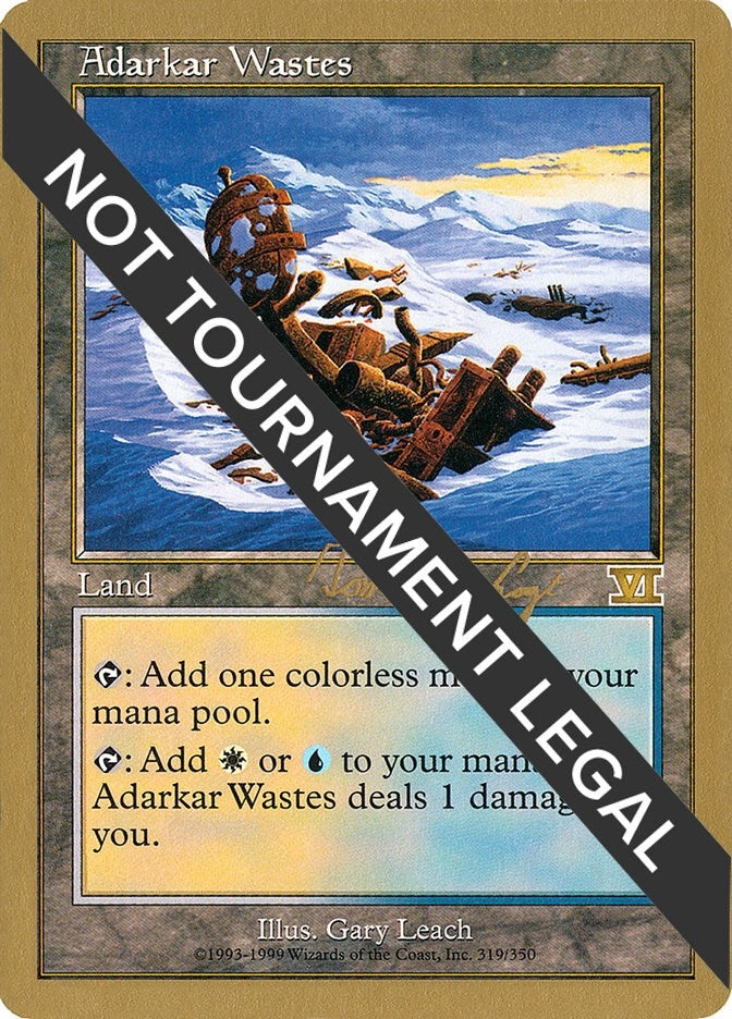 Adarkar Wastes - 2000 Tom van de Logt (6ED) (World Championship Decks)