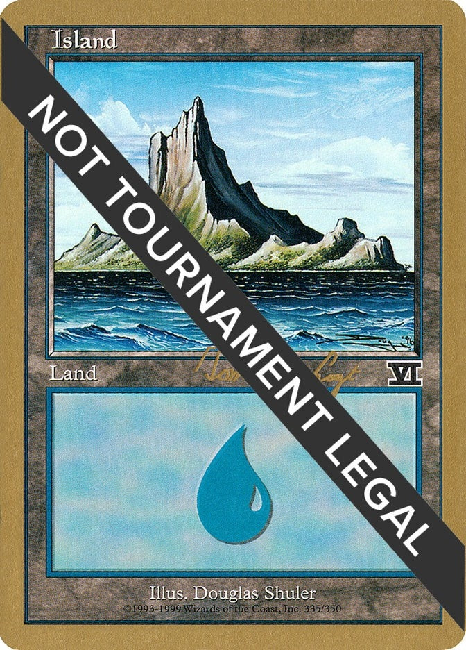 Island (335) - 2000 Tom van de Logt (6ED) (World Championship Decks)