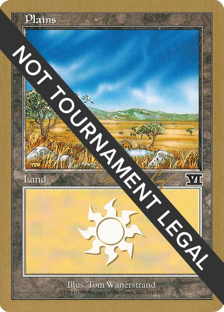 Plains (331) - 2000 Tom van de Logt (6ED) (World Championship Decks)