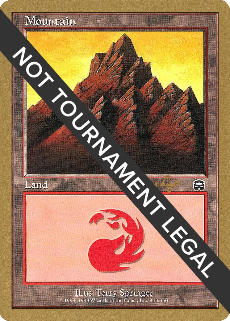 Mountain (343) - 2001 Tom van de Logt (MMQ) (World Championship Decks)