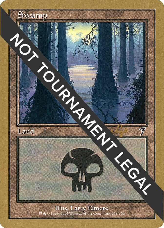 Swamp (348) - 2001 Tom van de Logt (7ED) (World Championship Decks)