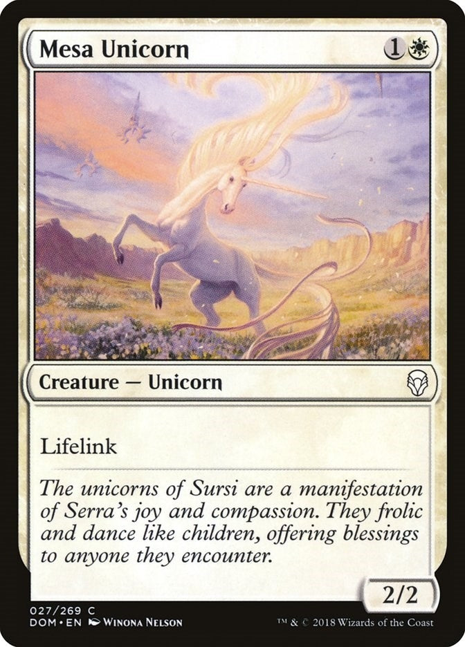 Mesa Unicorn (27) (Dominaria)