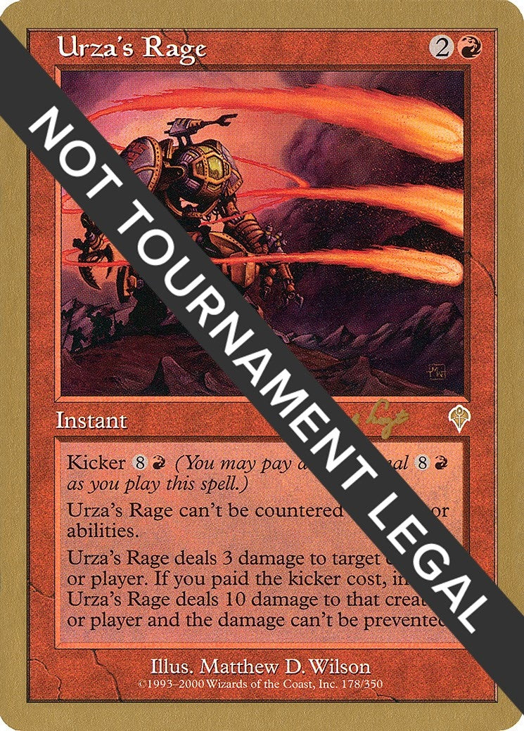 Image for Urza's Rage - 2001 Tom van de Logt (INV) - Magic: The Gathering