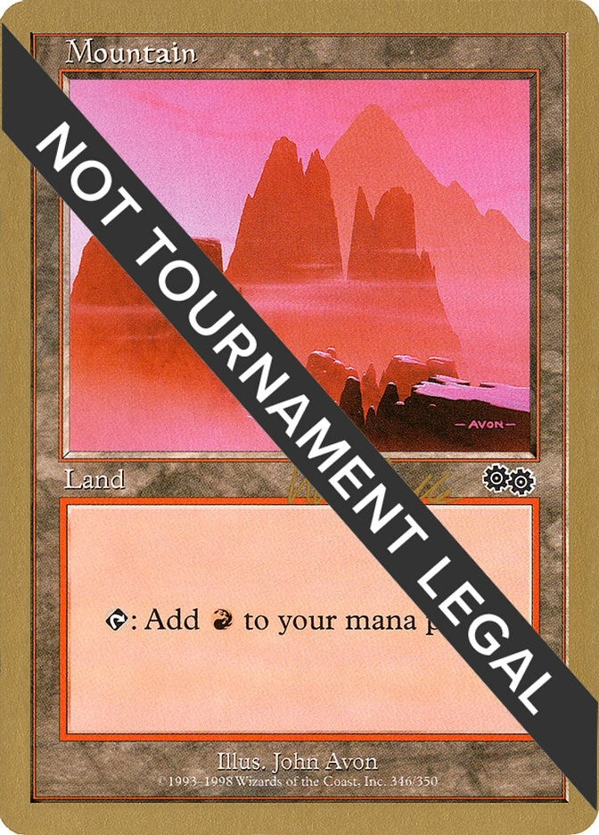 Mountain (346) - 1999 Kai Budde (USG) (World Championship Decks)