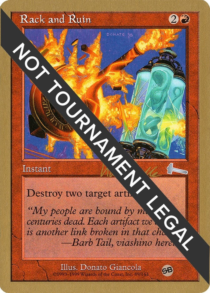 Rack and Ruin - 1999 Kai Budde (ULG) (SB) (World Championship Decks)