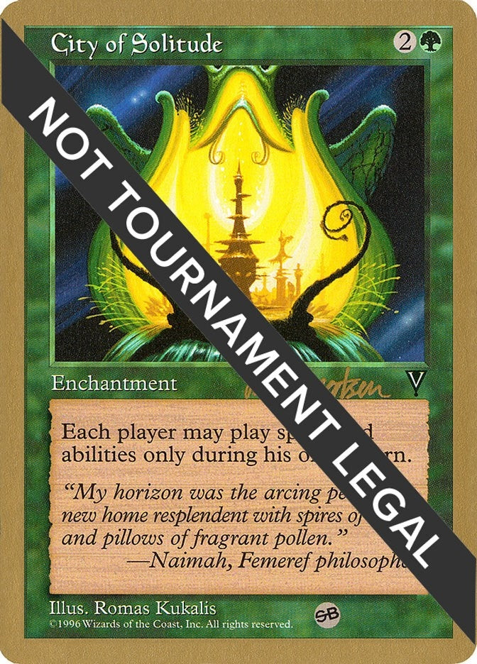 City of Solitude - 1997 Svend Geertsen (VIS) (SB) (World Championship Decks)