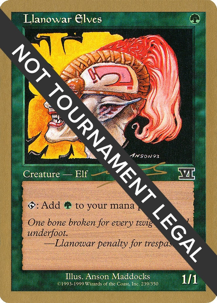 Llanowar Elves - 2000 Nicolas Labarre (6ED) (World Championship Decks)