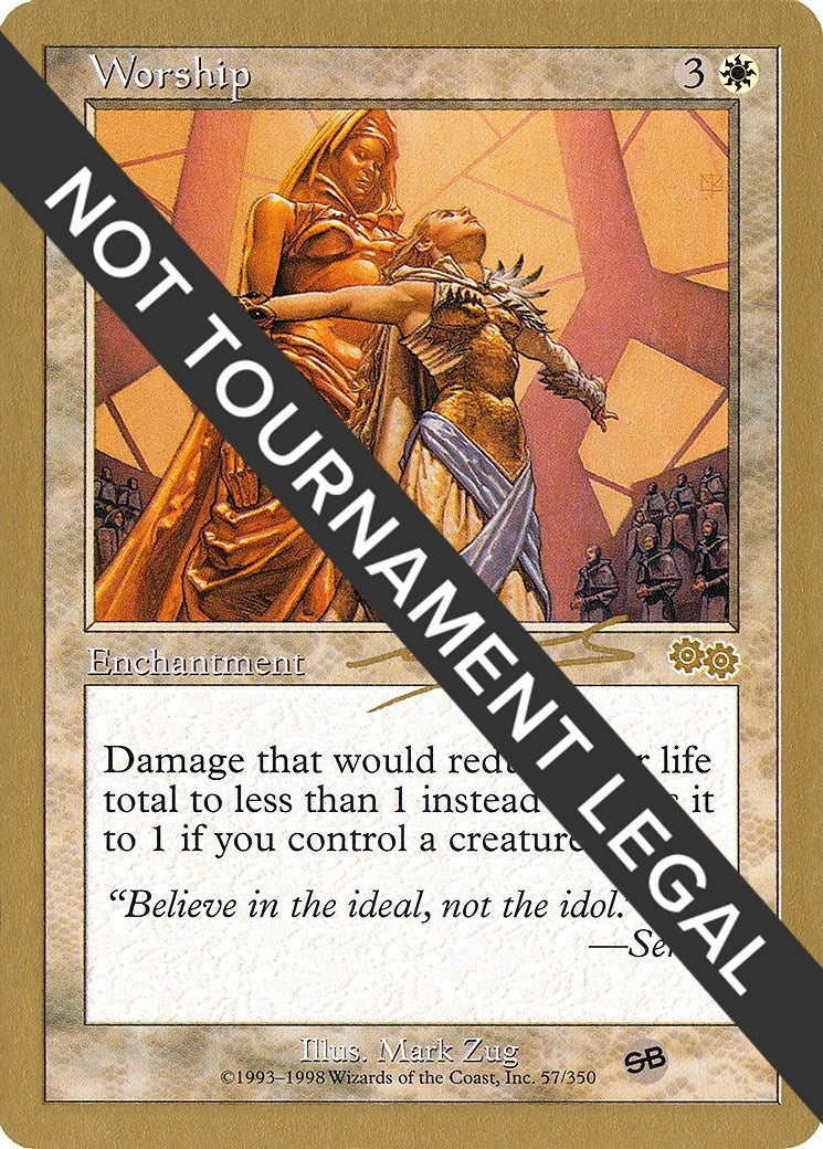 Image for Worship - 2000 Nicolas Labarre (USG) (SB) - Magic: The Gathering