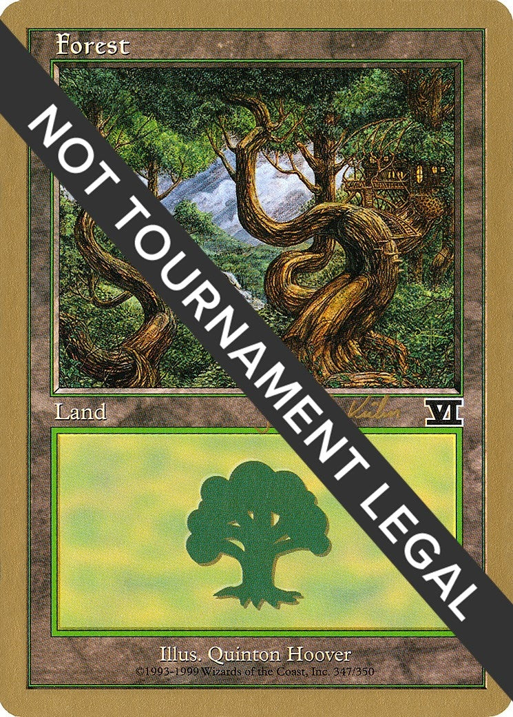 Forest (347) - 2000 Janosch Kuhn (6ED) (World Championship Decks)