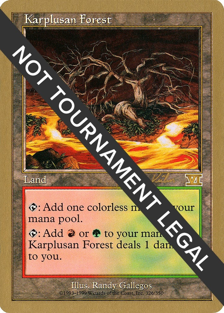 Karplusan Forest - 2000 Janosch Kuhn (6ED) (World Championship Decks)