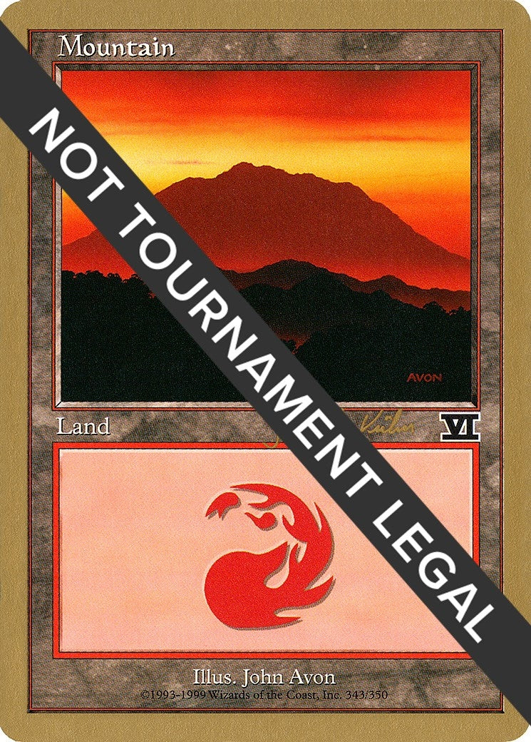 Mountain (343) - 2000 Janosch Kuhn (6ED) (World Championship Decks)