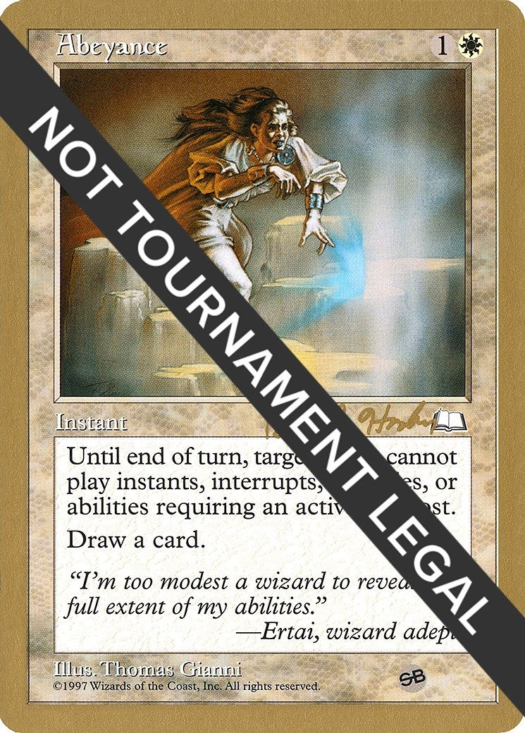 Abeyance - 1998 Brian Hacker (WTH) (SB) (World Championship Decks)
