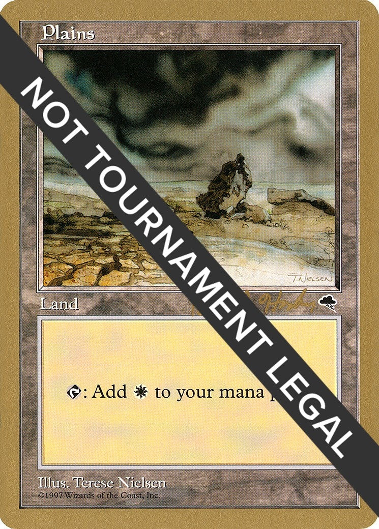 Plains (Rocks) - 1998 Brian Hacker (TMP) (World Championship Decks)