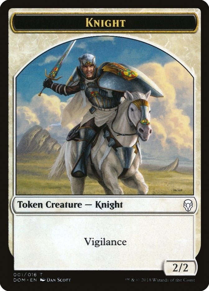 Knight Token (001) (1) (Dominaria)