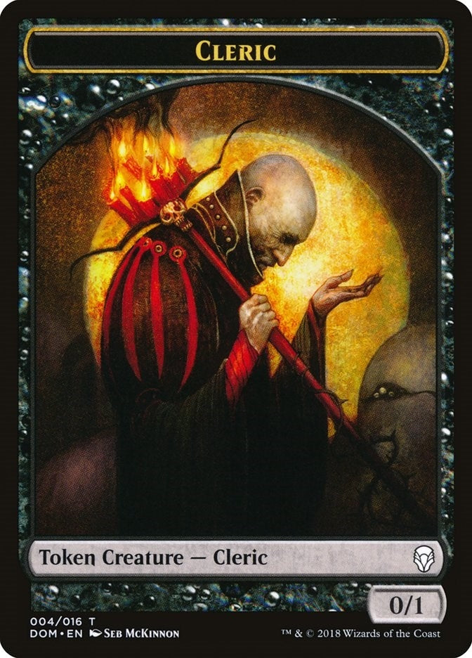 Cleric Token (4) (Dominaria)
