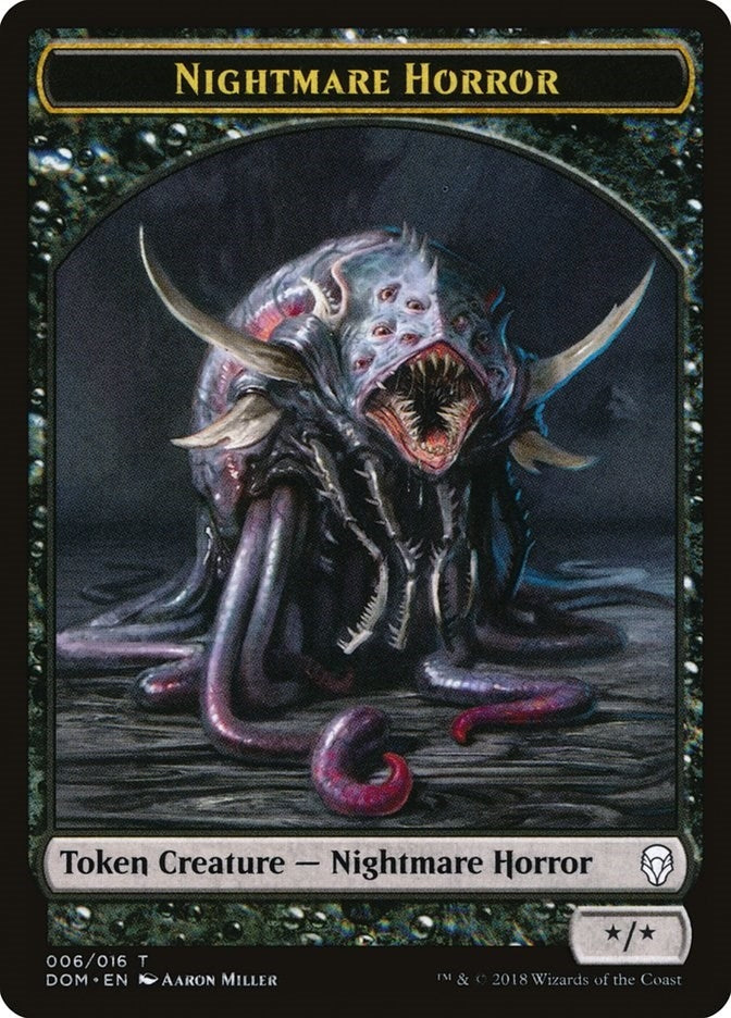 Nightmare Horror Token (6) (Dominaria)
