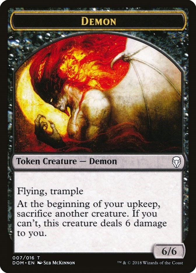 Demon Token (7) (Dominaria)