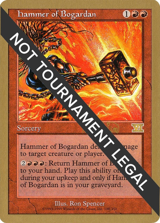 Hammer of Bogardan - 1999 Mark Le Pine (6ED) (World Championship Decks)