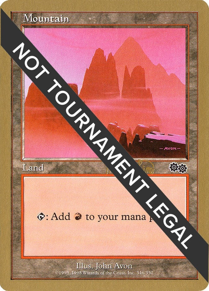 Mountain (346) - 1999 Mark Le Pine (USG) (World Championship Decks)